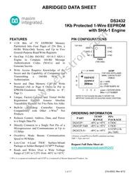 DS2432P-W0F+1T Cover