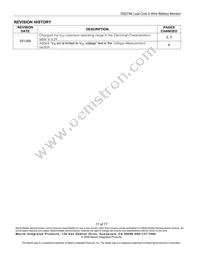 DS2746G-C02+T&R Datasheet Page 17