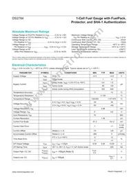 DS2784G+T&R Datasheet Page 2