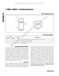 DS28E10R-W15+1T Datasheet Page 4