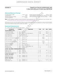 DS28E15G+U Datasheet Page 2