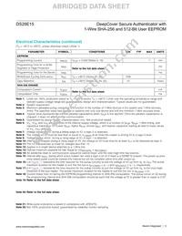 DS28E15G+U Datasheet Page 3