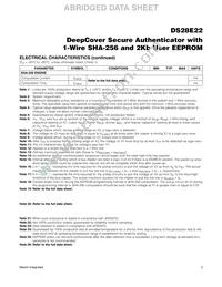 DS28E22Q+U Datasheet Page 3