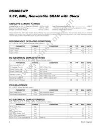 DS3065WP-100IND+ Datasheet Page 2