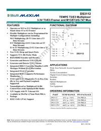 DS3112N+W Datasheet Cover