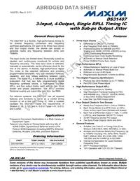 DS31407GN2 Datasheet Cover