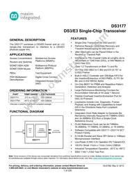 DS3177N+T Datasheet Cover