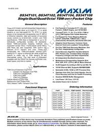 DS34T108GN Datasheet Cover