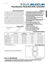 DS3992Z-09N+T&R Datasheet Cover