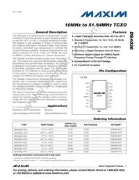 DS4026S+WCN Datasheet Cover