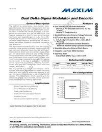 DS8102+ Datasheet Cover