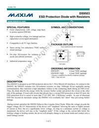 DS9503X Datasheet Cover