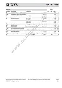 DSA120X150LB-TUB Datasheet Page 2