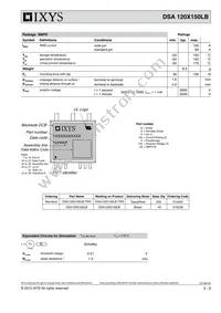 DSA120X150LB-TUB Datasheet Page 3
