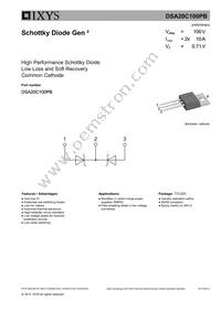 DSA20C100PB Datasheet Cover