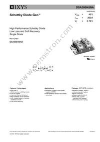 DSA300I45NA Datasheet Cover