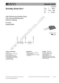 DSA30C100PN Datasheet Cover