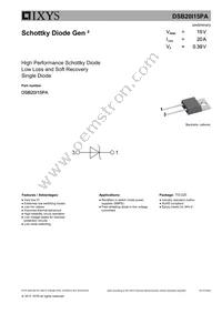 DSB20I15PA Datasheet Cover