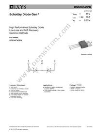 DSB30C45PB Datasheet Cover