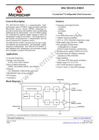 DSC2011FI1-F0033 Datasheet Cover