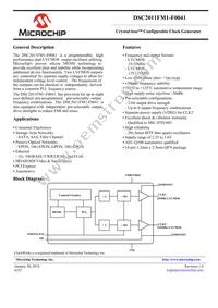 DSC2011FM1-F0041 Datasheet Cover