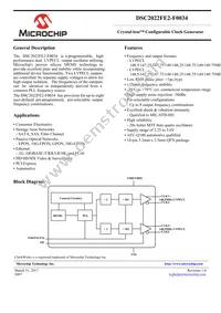 DSC2022FE2-F0034T Datasheet Cover
