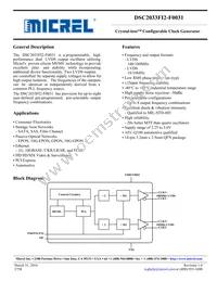 DSC2033FI2-F0031T Datasheet Cover
