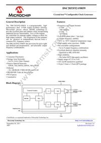 DSC2033FI2-F0039T Datasheet Cover