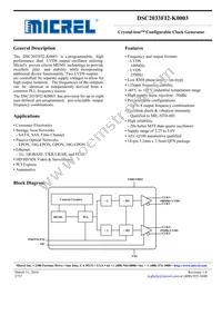 DSC2033FI2-K0003T Datasheet Cover