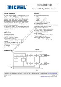 DSC2033FL2-F0028T Datasheet Cover