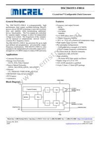 DSC2041FE1-F0014T Datasheet Cover