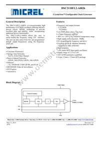 DSC2110FL2-A0026T Datasheet Cover