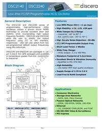 DSC2140FI2-D0001 Datasheet Cover