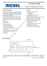 DSC2210FL2-A0026T Datasheet Cover