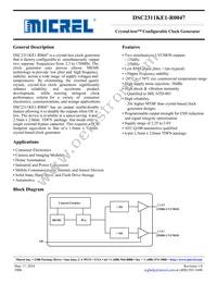 DSC2311KE1-R0047T Datasheet Cover