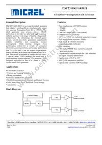 DSC2311KL1-R0021T Datasheet Cover