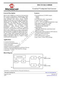 DSC2311KL2-R0040 Datasheet Cover
