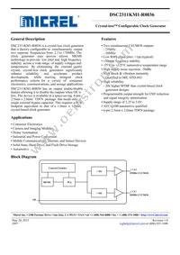 DSC2311KM1-R0036T Datasheet Cover
