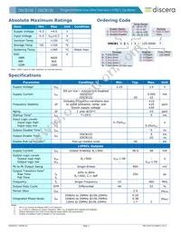 DSC8122NI2 Datasheet Page 2