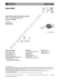 DSEC16-06A Datasheet Cover
