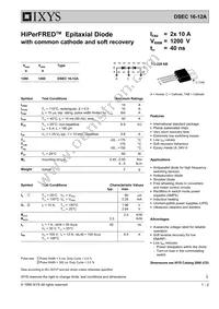 DSEC16-12A Datasheet Cover