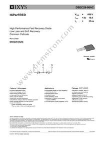 DSEC29-06AC Datasheet Cover