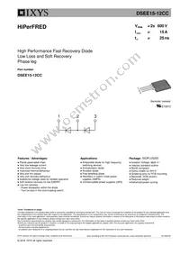 DSEE15-12CC Datasheet Cover