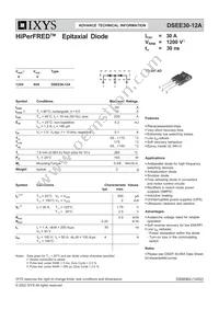 DSEE30-12A Datasheet Cover