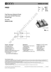DSEI2X101-06A Datasheet Cover