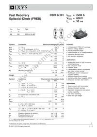 DSEI2X101-06P Datasheet Cover