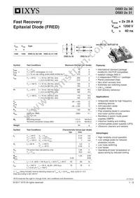 DSEI2X30-12B Datasheet Cover