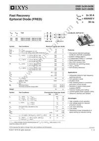 DSEI2X31-04C Datasheet Cover