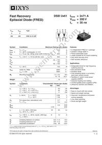 DSEI2X61-10P Datasheet Cover