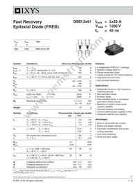 DSEI2X61-12P Datasheet Cover